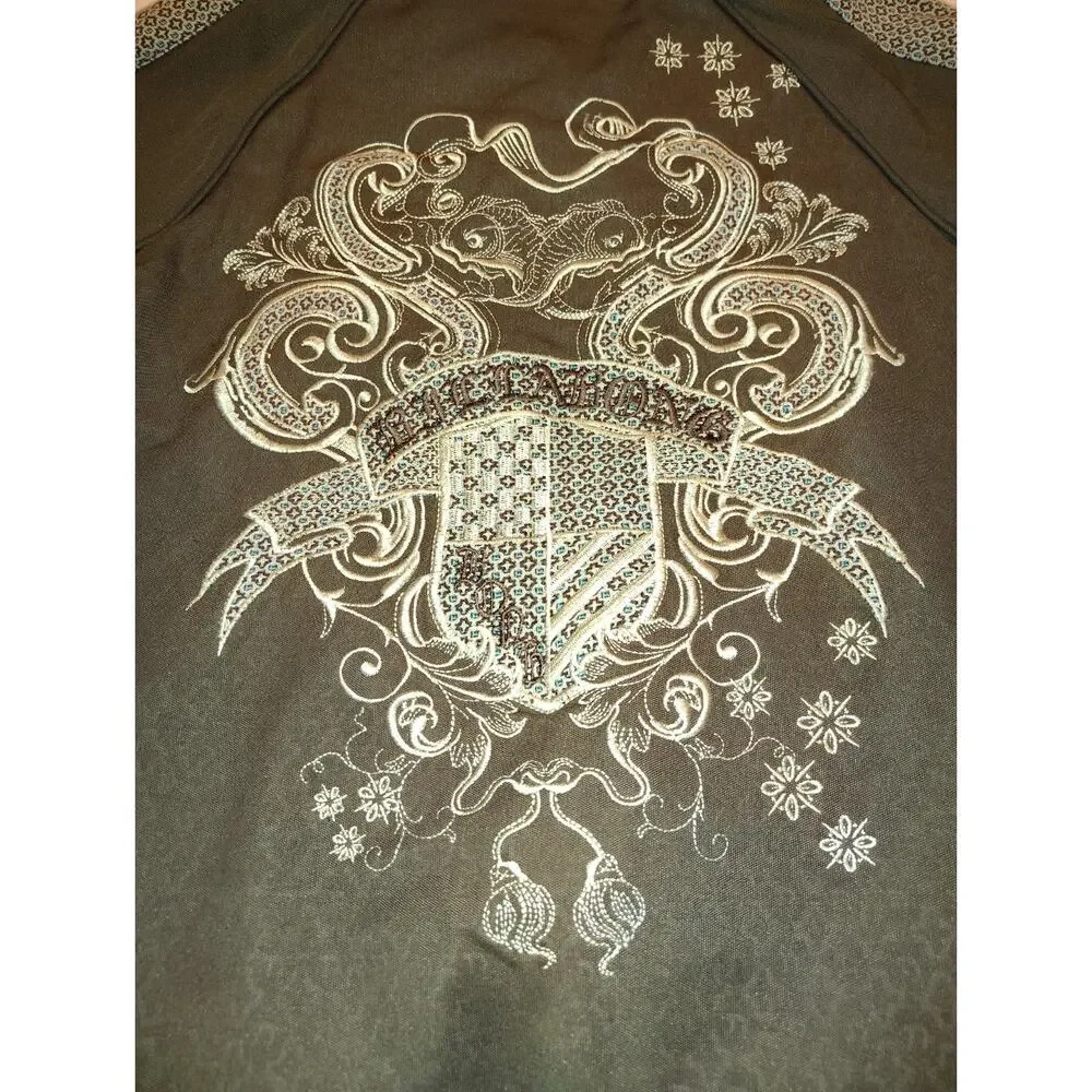 Rare BILLABONG Jacket Vintage Surfer/Skater Moto Retro Med Graphic Graffiti Back